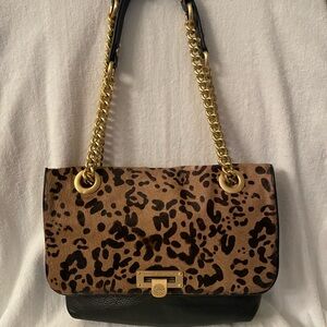 Vince Camuto Leopard Print Shoulder Bag